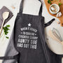 Personalised Grey Denim Cooking Apron, thumbnail 3 of 3