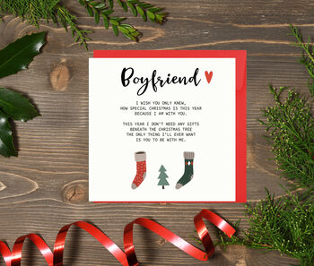 Boyfriend, Girlfriend, Wife, Husband Christmas Card, 2 of 7