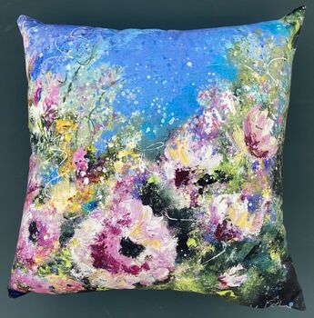 Blooming Marvellous Velvet Cushion, 2 of 8