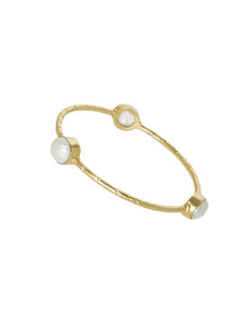 Gold Stackable Bangle With Semi Precious Set Stones, 3 of 5
