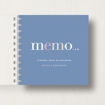 Personalised 'Memo' To Do List Small Notebook, 6 of 10