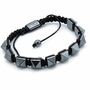 Magnetic Pyramids Hematite Shamballa Bracelet, thumbnail 2 of 2