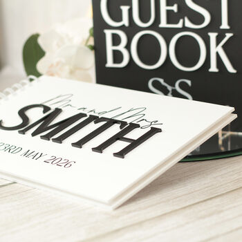 Manhattan Acrylic Wedding Guest Book, 2 of 10