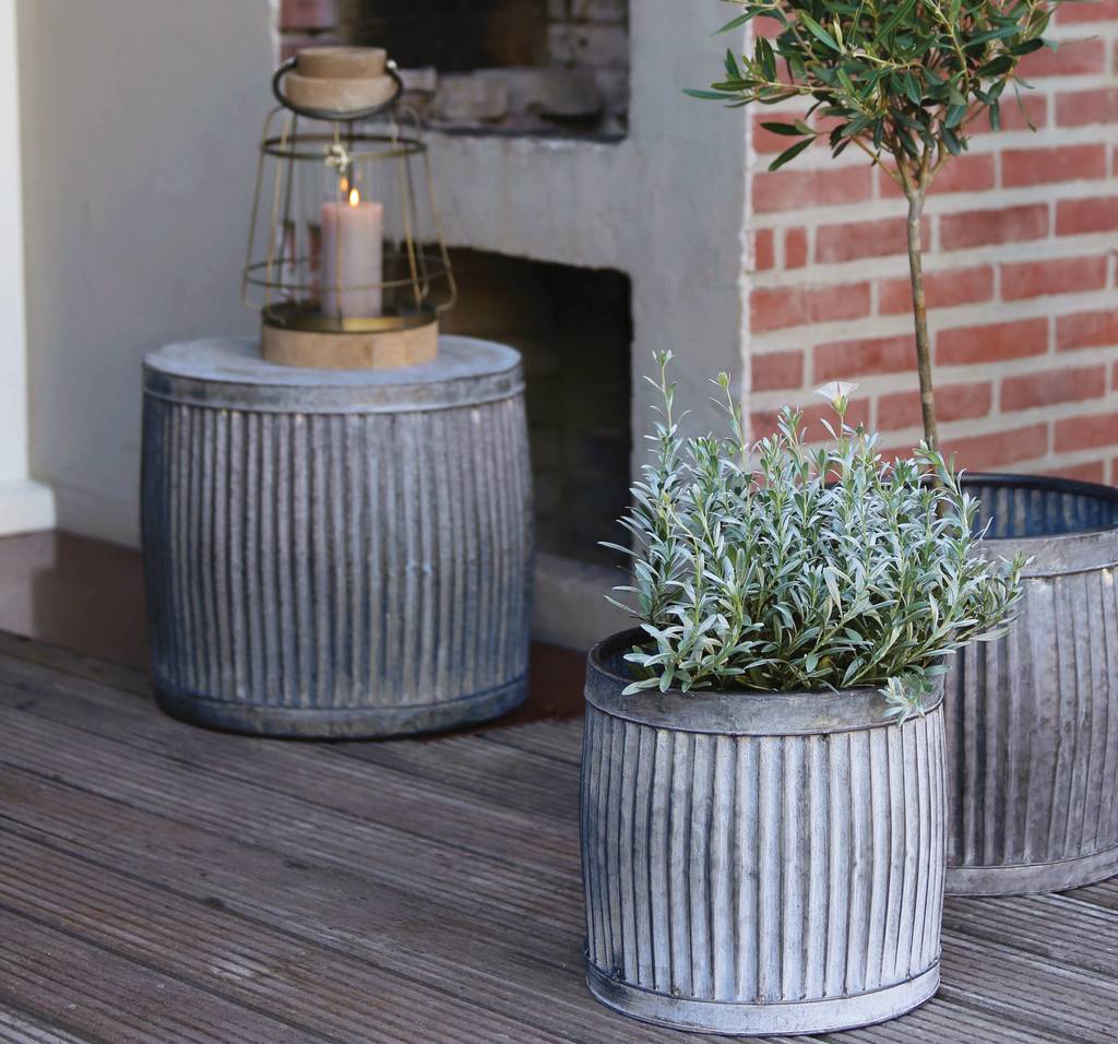 Zinc Garden And House Planters, 1 of 2