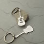 Personalised Silver Acoustic Guitar Key Ring, thumbnail 1 of 10