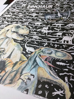 Dinosaur Fine Art Giclee Print, 6 of 6