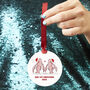 Personalised Lobster Couples First Christmas Decoration, thumbnail 3 of 7