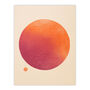 Orange Sun Simple Abstract Modern Wall Art Print, thumbnail 6 of 6