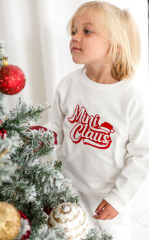 Santa Baby Embroidered Christmas Sweatshirt Jumper, 3 of 5