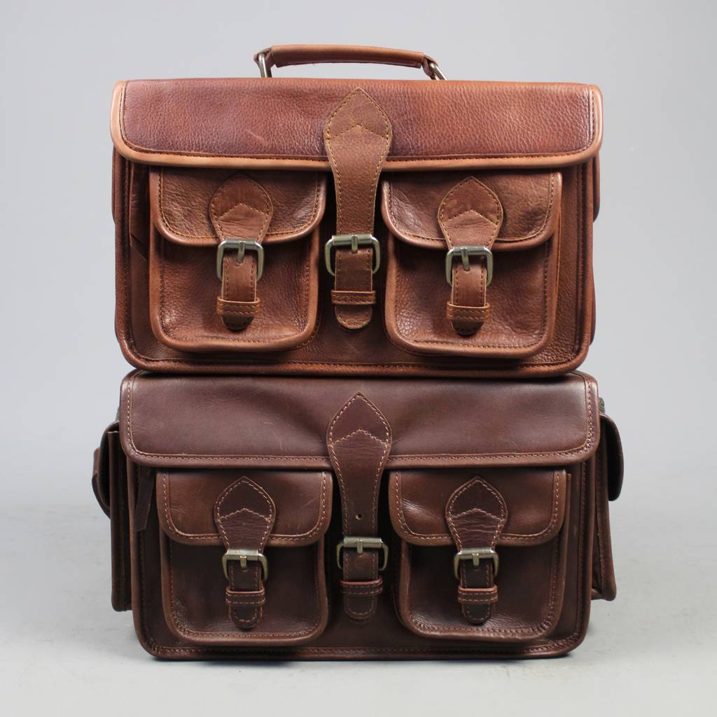vintage style personalised leather camera bag by vintage child | www.semashow.com