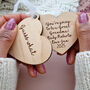 Personalised Pregnancy Announcement Heart Decoration, thumbnail 5 of 5