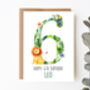Personalised Children's Birthday Card Jungle Lion, thumbnail 1 of 7