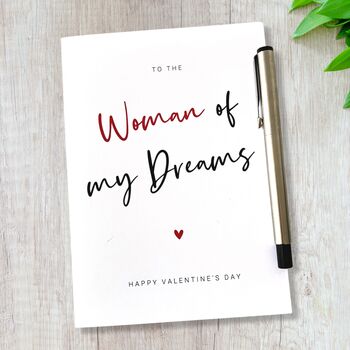 Valentines Card Woman Of My Dreams, 6 of 6