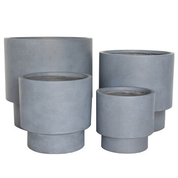 Noma Grey Footed Planter, 5 of 7