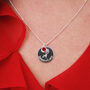 Personalised Rose And Birthstone Necklace, thumbnail 6 of 11