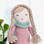 Personalised Linen Doll Soft Toy, thumbnail 2 of 3