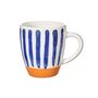 Ceramic Mug With White And Cobalt Blue Brush Stroke, thumbnail 2 of 6