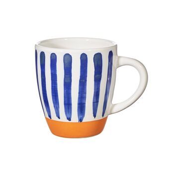 Ceramic Mug With White And Cobalt Blue Brush Stroke, 2 of 6