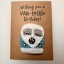 Camper Van Crochet Birthday Card Handmade, thumbnail 8 of 8