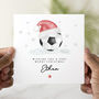 Personalised Football Christmas Card For Him, thumbnail 1 of 3