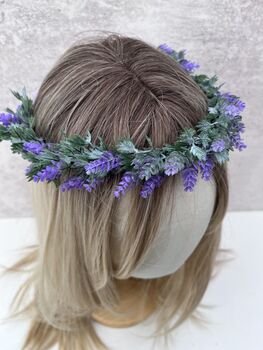Lavender Flower Hair Crown, 2 of 7