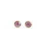 Sterling Silver, Ceramic, Glass And Gold Pale Pink Studs, thumbnail 1 of 5