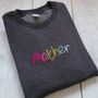 Rainbow Mother Embroidered Sweater, thumbnail 1 of 5