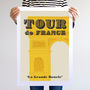 Tour De France Grand Tour Cycling Art Print, thumbnail 8 of 10
