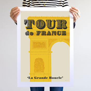 Tour De France Grand Tour Cycling Art Print, 8 of 10