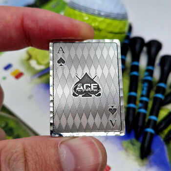 Ace Of Spades Personalised Golf Ball Marker, 8 of 10