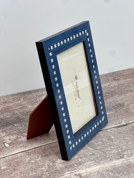 Natalini Blue With Shell Squares Photo Frame, 3 of 4