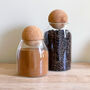 Cork Ball Jar With Personalised Minimalist Label, thumbnail 7 of 9