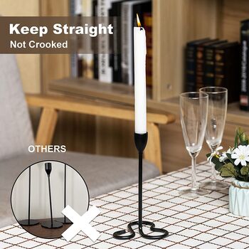 Set Of Three Candlestick Taper Holders Stand, 7 of 7
