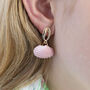 Pink Shell Drop Earrings, thumbnail 2 of 7