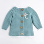 Personalised Baby Cardigan Easy Crochet Kit, thumbnail 2 of 10