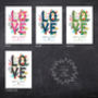 'Love' Personalised Engagement Or Wedding Print, thumbnail 4 of 4