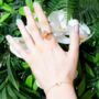 Deepest Love Pink Rose Quartz Ring In Gold Vermeil, thumbnail 2 of 8