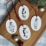 Penguin Christmas Ceramic Decoration, thumbnail 8 of 9