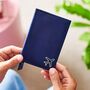 Personalised Leather Passport Cover With Initials And Plane Stamp, thumbnail 1 of 3