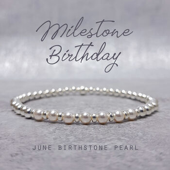 June Birthstone Bracelet Alexandrite Or Pearl, 2 of 8