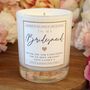 Bridesmaid Gift Personalised Bridesmaid Scented Candle, thumbnail 1 of 8