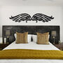 Heavenly Wings Wooden Wall Art Angelic Feathered Decor, thumbnail 1 of 8