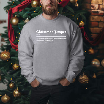 Bah Humbug Anti Festive Christmas Jumper, 6 of 8