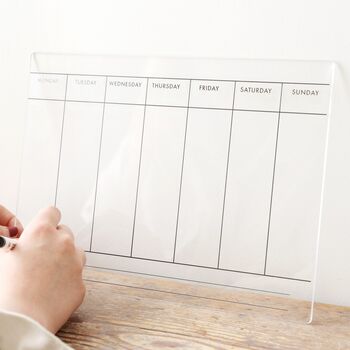 A4 Wipeable Acrylic Wall Planner, 2 of 2
