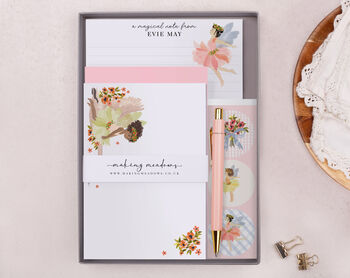 A5 Personalised Children's Stationery Set Gift With Fairy Design, 4 of 9