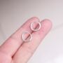 Sterling Silver 12mm Huggie Hoops, Minimalistic Hoop Earrings, thumbnail 1 of 7