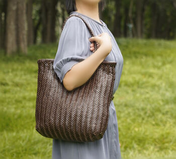 Weaving Leather Handbag, 2 of 8