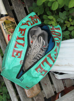 Recycled Sports Shoe / Boot Bag, 7 of 12