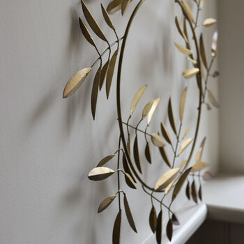 Gold Metal Olive Wreath, 3 of 4