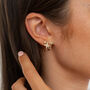 Gold Plated Shooting Star Wrap Earrings, thumbnail 4 of 8